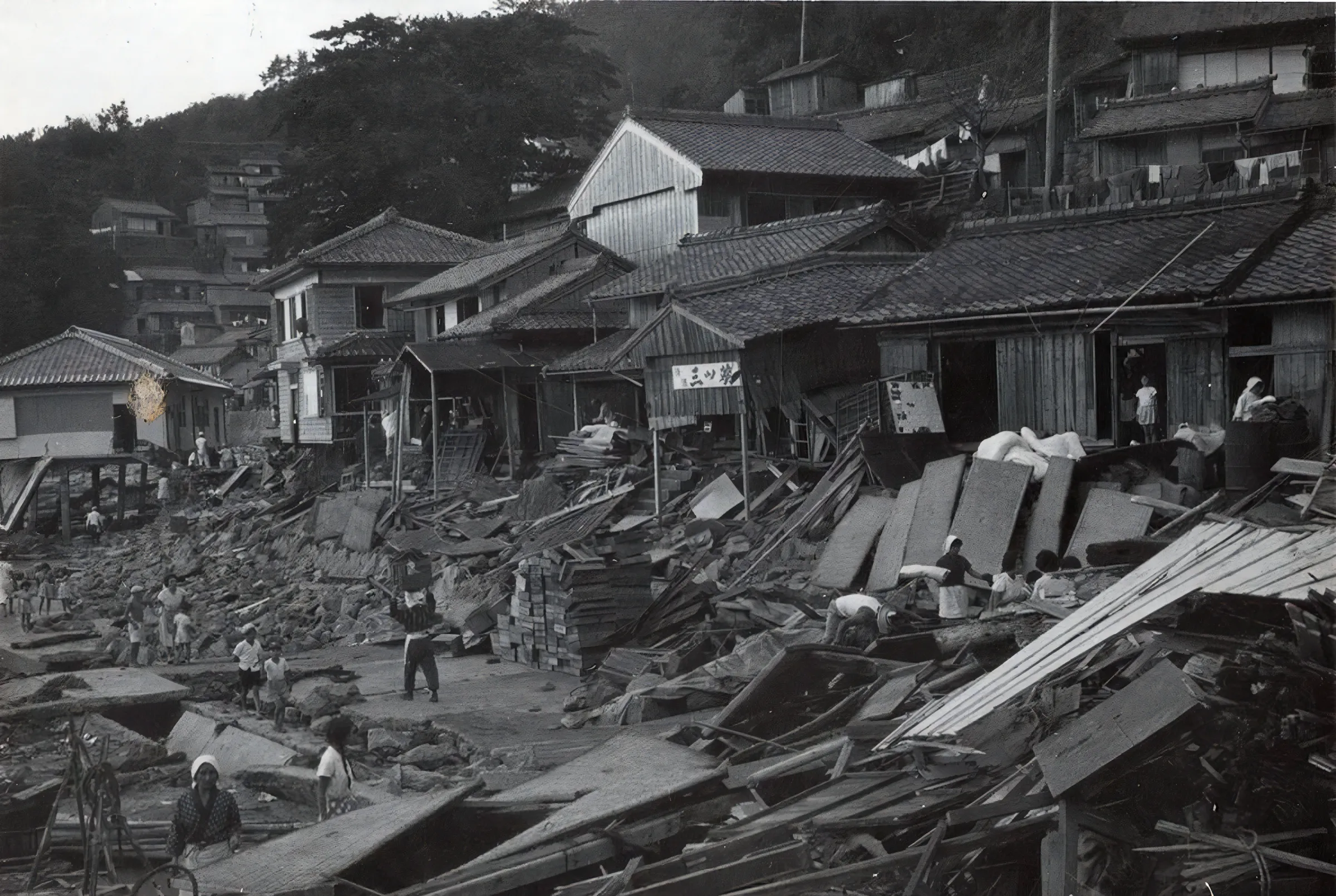 災害のイメージ画像　伊勢湾台風